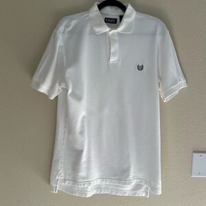 CLEARANCE CHAPS MEN’S WHITE POLO SHIRT SIZE M EUC